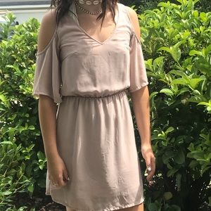 Nude pink formal dress